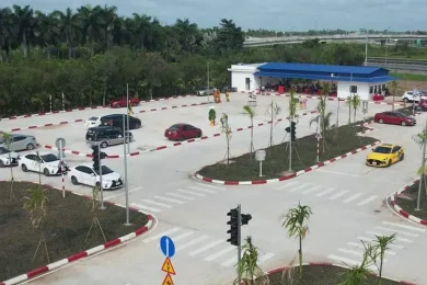 sân sát hạch lái xe ô tô Tiền Giang
